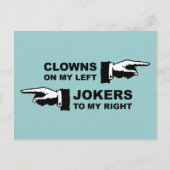 Carte Postale Humour Clowns & Jokers (Devant)