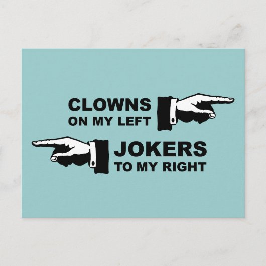 Carte Postale Humour Clowns & Jokers (Devant)