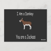 Carte Postale Humour d'âne (Dos)