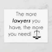 Carte Postale Humour d'avocat (Devant)