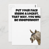 Carte Postale Humour de bijoux (Devant / Derrière)