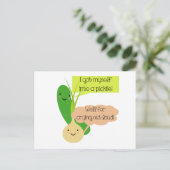 Carte Postale Humour de chiche et d'oignon (Debout devant)