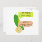 Carte Postale Humour de chiche et d'oignon (Devant / Derrière)