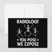 Carte Postale Humour de Dancing Skeletons (Devant / Derrière)