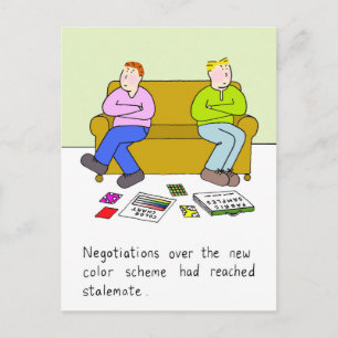 Carte Postale Humour de décoration Gay New Home