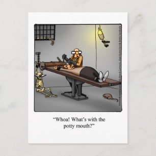 Carte postale Humour de donjon "Potty Mouth"