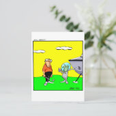 Carte postale Humour de golf amusant (Debout devant)
