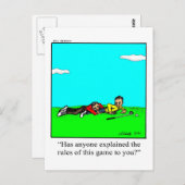 Carte postale Humour de golf amusant (Devant / Derrière)