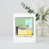 Carte postale Humour de golf amusant (Debout devant)