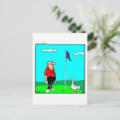 Carte postale Humour de golf amusant (Debout devant)