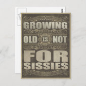 Carte Postale Humour de la vieillesse (Devant / Derrière)