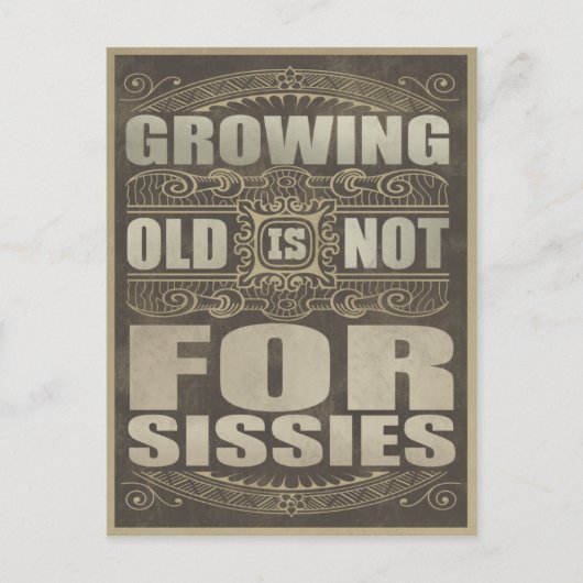 Carte Postale Humour de la vieillesse (Devant)