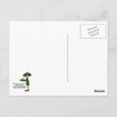 Carte Postale Humour de livraison de pizza (Dos)