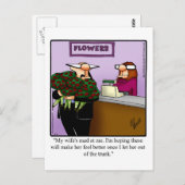 Carte postale Humour de mariage (Devant / Derrière)