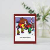 Carte postale Humour de Noël (Debout devant)