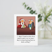 Carte postale Humour de Noël amusant (Debout devant)