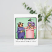 Carte postale Humour de Noël amusant (Debout devant)