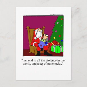 Carte postale Humour de Noël amusant