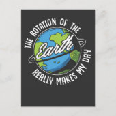 Carte Postale Humour de rotation de la Terre Physique hémorragiq (Devant)