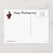 Carte postale Humour de Thanksgiving (Dos)
