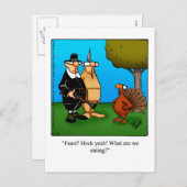 Carte postale Humour de Thanksgiving "Spectickles" (Devant / Derrière)