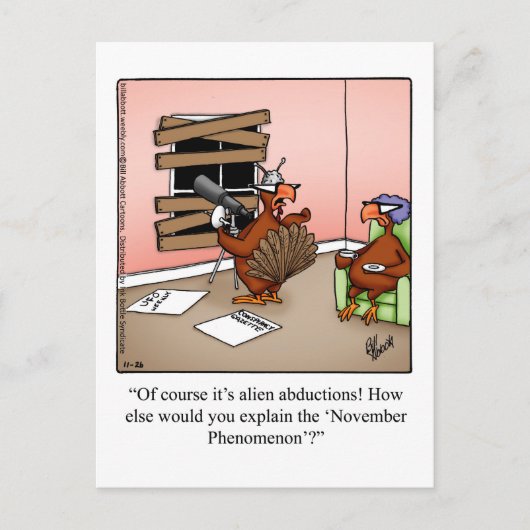 Carte postale Humour de Thanksgiving "Spectickles" (Devant)