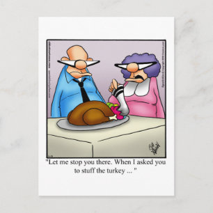 Carte postale Humour de Thanksgiving "Spectickles"