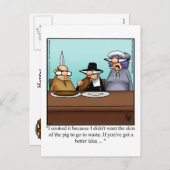 Carte postale Humour de Thanksgiving "Spectickles" (Devant / Derrière)