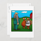 Carte postale Humour de Thanksgiving "Spectickles" (Devant / Derrière)