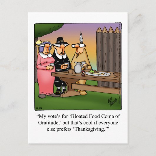 Carte postale Humour de Thanksgiving "Spectickles" (Devant)