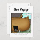 Carte postale Humour de voyage amusant (Devant / Derrière)