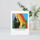 Carte postale Humour d'inflation drôle (Debout devant)