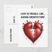 Carte Postale humour Divorce drôle (Devant / Derrière)