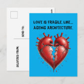 Carte Postale humour Divorce drôle (Devant / Derrière)