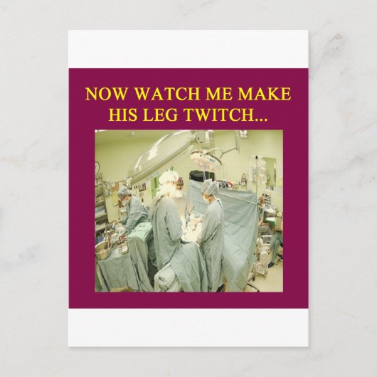 Carte Postale humour docteur drôle (Devant)