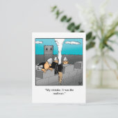 Carte postale Humour Drôle (Debout devant)