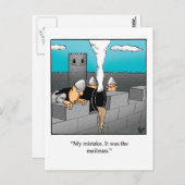 Carte postale Humour Drôle (Devant / Derrière)