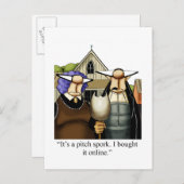 Carte postale Humour Drôle (Devant / Derrière)