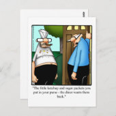 Carte postale Humour Drôle (Devant / Derrière)