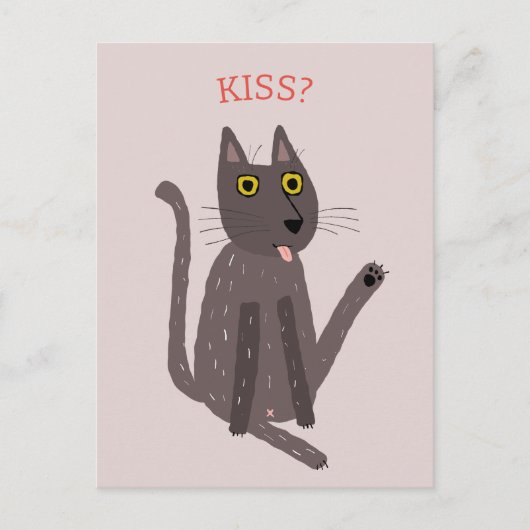 Carte Postale Humour drôle de chat (Devant)