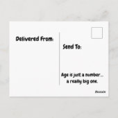 Carte Postale Humour drôle de joyeux anniversaire avec des ballo (Dos)