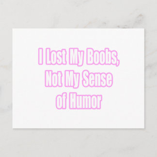 Carte Postale Humour du cancer du sein