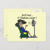 Carte Postale Humour Flash chaud (Devant / Derrière)