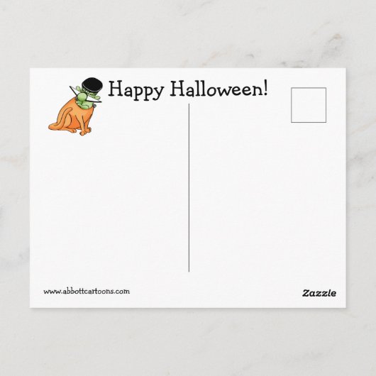 Carte postale Humour Halloween (Dos)
