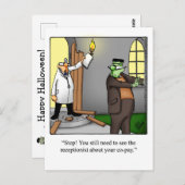 Carte postale Humour Halloween (Devant / Derrière)