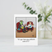 Carte postale Humour Halloween (Debout devant)