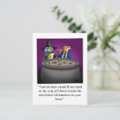 Carte postale Humour Halloween (Debout devant)