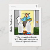 Carte postale Humour Halloween (Devant / Derrière)