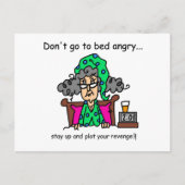 Carte Postale Humour heure du coucher (Devant)