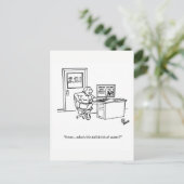 Carte postale Humour I.R.S. drôle (Debout devant)